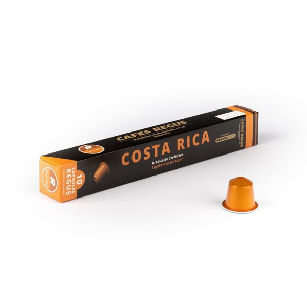 Café Costa Rica en capsule compatible Nespresso - Cafés Régus, torréfacteur à Bordeaux